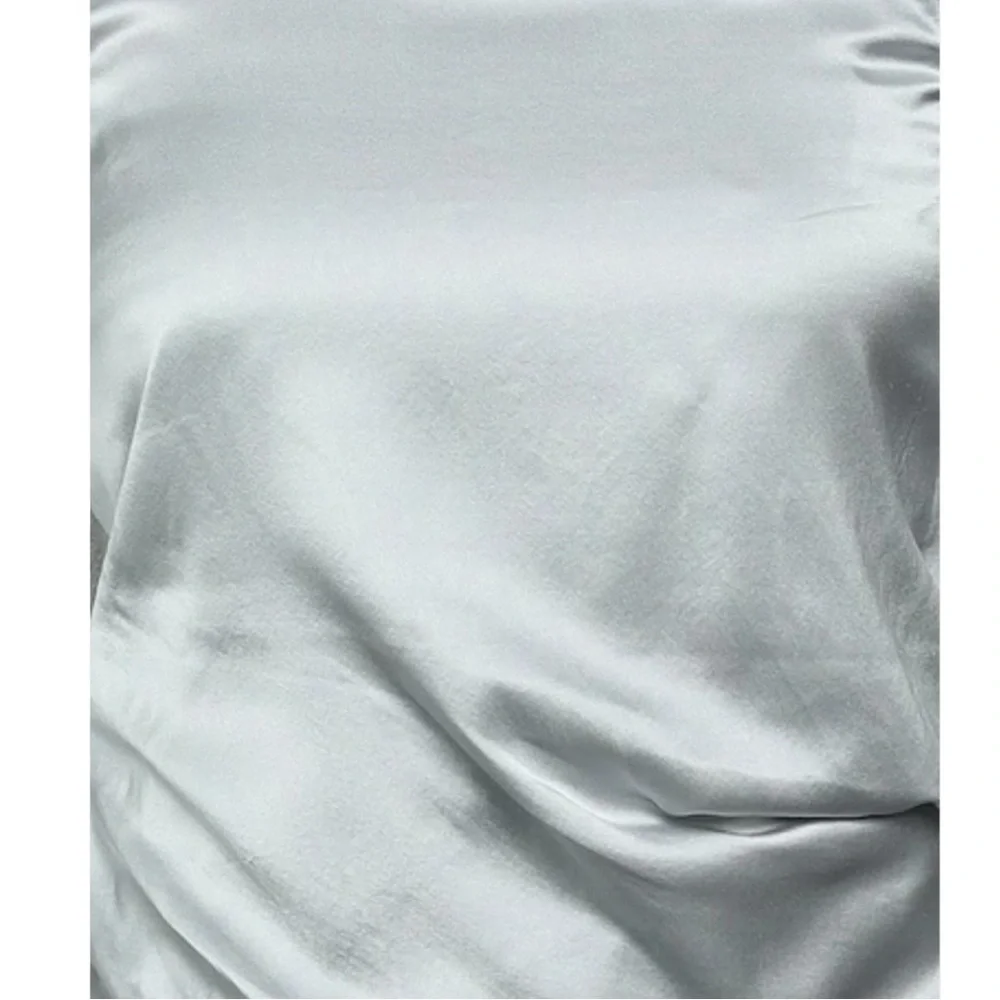 DOROTHEE SCHUMACHER Grey Satin Jersey Sleeveless Top Size 3/Medium - Picture 5 of 14